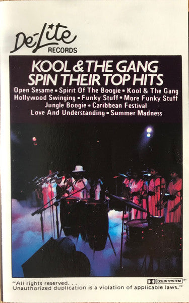 Kool & The Gang "Spin Their Top Hits"-Cassette Tapes-UnDigable Digs