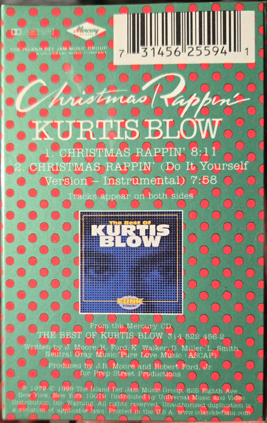 Kurtis Blow "Christmas Rappin'" (Single)-Cassette Tapes-UnDigable Digs