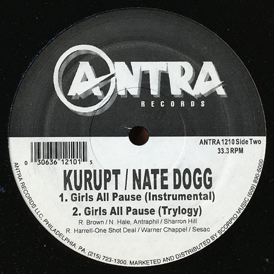 Kurupt f; Nate Dogg & Roscoe "Girls All Pause" (12" Single)-Vinyl Records-UnDigable Digs