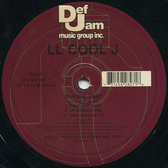 LL Cool J "Imagine That" (12" Single)-Vinyl Records-UnDigable Digs