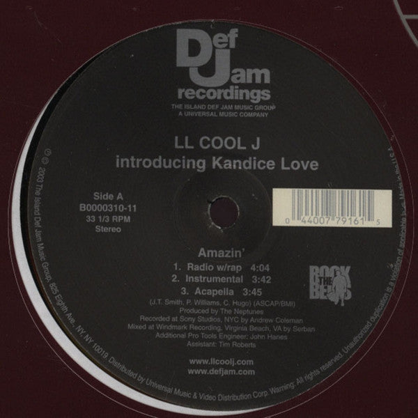 LL Cool J Introducing Kandice Love "Amazin'" (12" Single)-Vinyl Records-UnDigable Digs