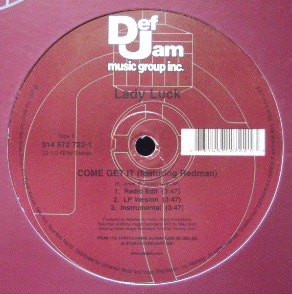 Lady Luck "Rush" (12" Single)-Vinyl Records-UnDigable Digs