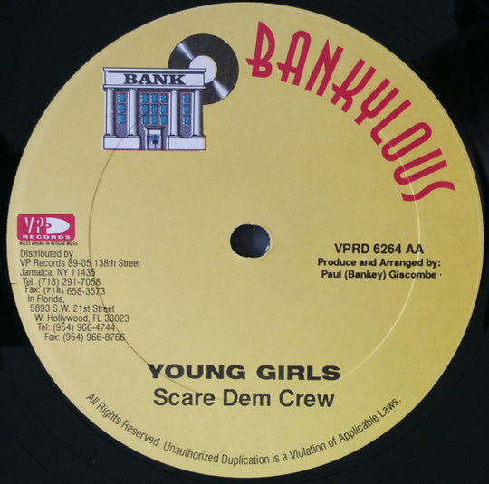 Lady Saw / Scare Dem Crew "Rich Man / Young Girls" (12" Single)-Vinyl Records-UnDigable Digs