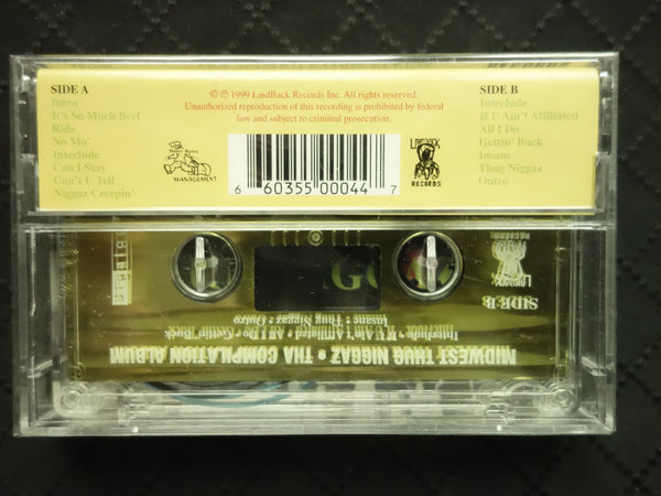 Laidback Records & CCA (Concord Affiliated) Presents... Midwest Thug Niggaz (Tha Compilation Album)-Cassette Tapes-UnDigable Digs