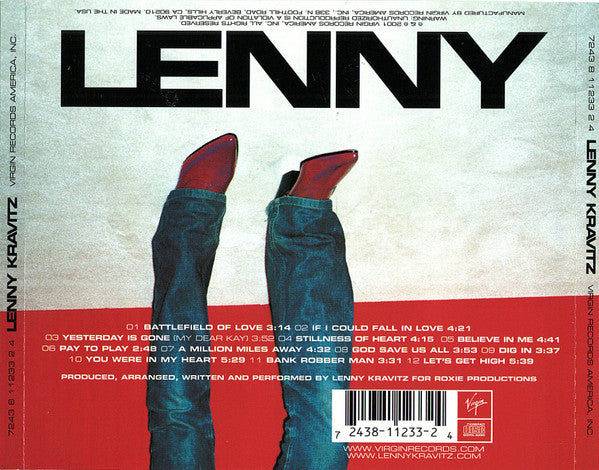 Lenny Kravitz "Lenny" (CD)-CDs-UnDigable Digs