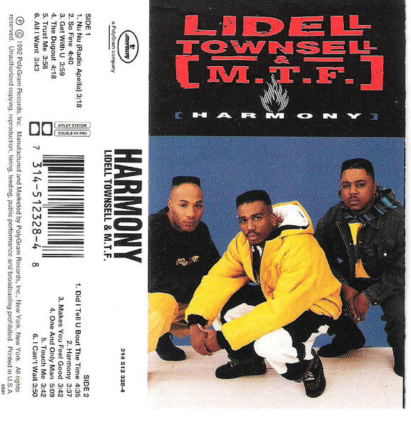 Lidell Townsell & M.T.F. "Harmony" (Single)-Cassette Tapes-UnDigable Digs