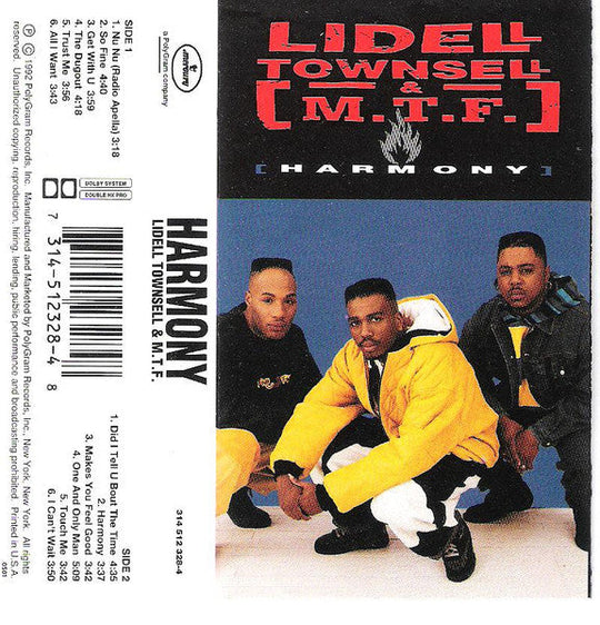 Lidell Townsell & M.T.F. "Harmony"-Cassette Tapes-UnDigable Digs