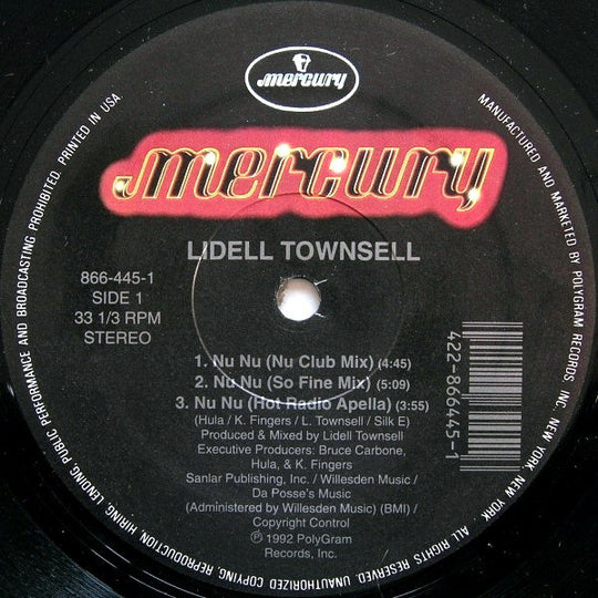 Lidell Townsell "Nu Nu" (12" Single)-Vinyl Records-UnDigable Digs