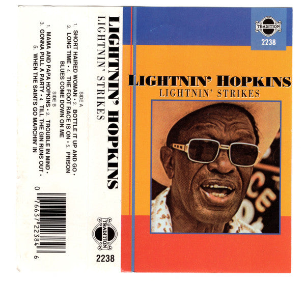 Lightnin' Hopkins "Lightnin' Strikes"-Cassette Tapes-UnDigable Digs