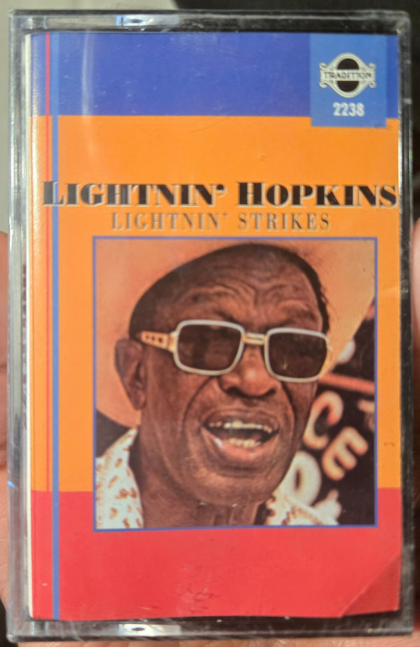 Lightnin' Hopkins "The Best Of Lightnin' Hopkins w/ guest artists: Brownie & Sonnie, Big Joe Williams"-Cassette Tapes-UnDigable Digs