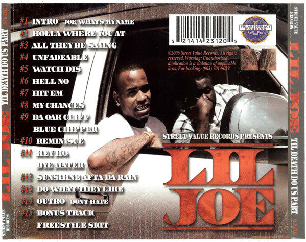 Lil Joe "Til Death Do Us Part" (CD)-CDs-UnDigable Digs