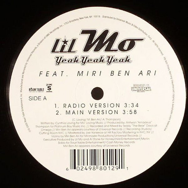 Lil Mo Feat. Miri Ben Ari "Yeah Yeah Yeah" (12" Single)-Vinyl Records-UnDigable Digs