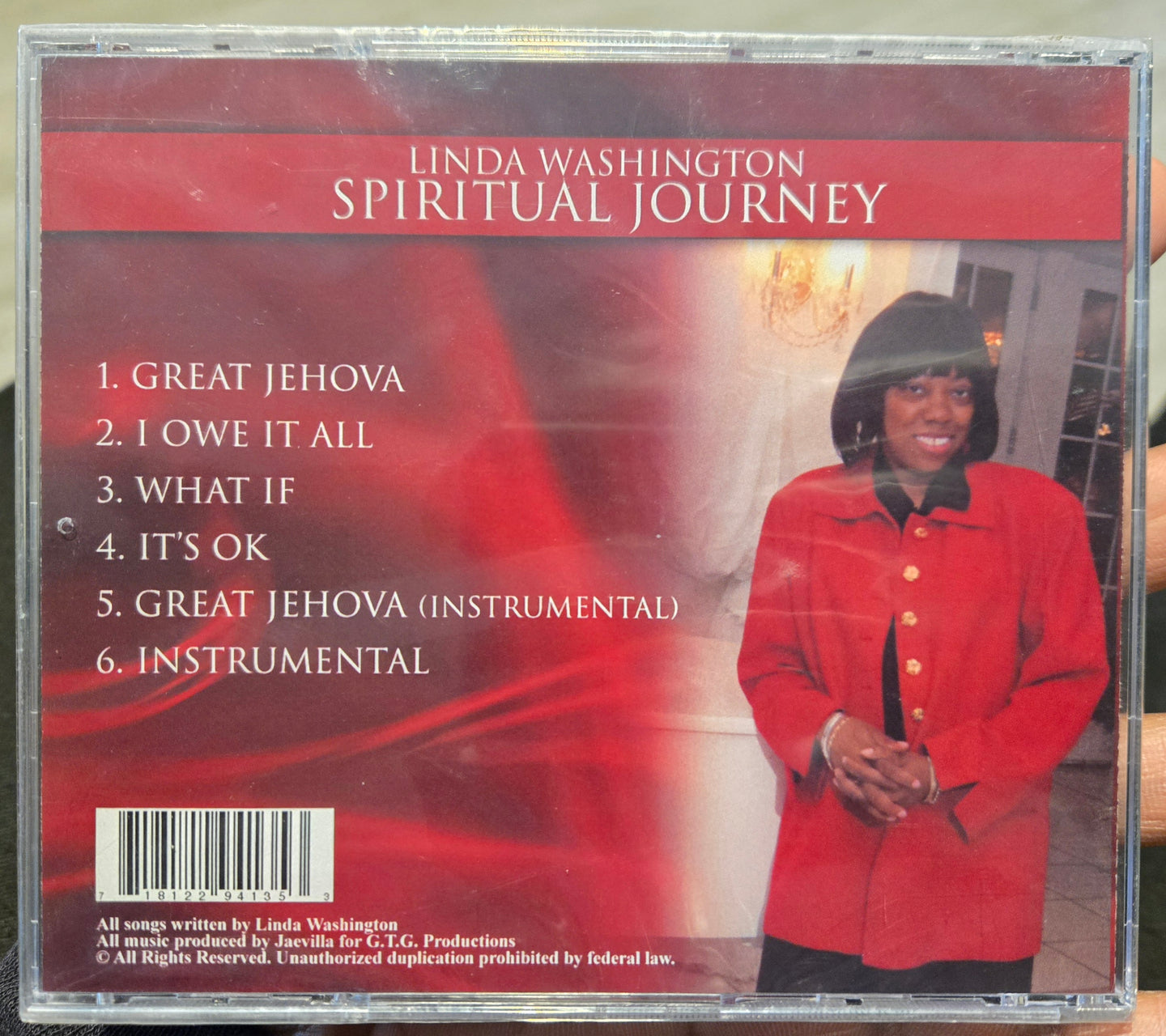 Linda Washington "Spiritual Journey" (CD)-CDs-UnDigable Digs