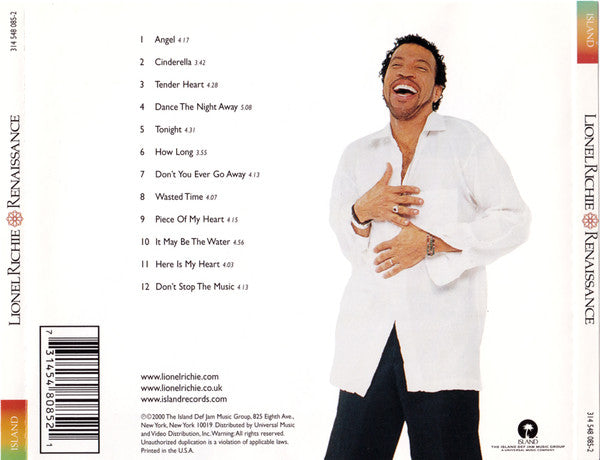 Lionel Richie "Renaissance" (CD)-CDs-UnDigable Digs
