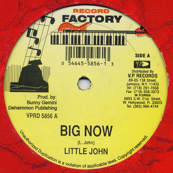 Little John, Luckie D "Big Now / War And Crime" (12" Single)-Vinyl Records-UnDigable Digs