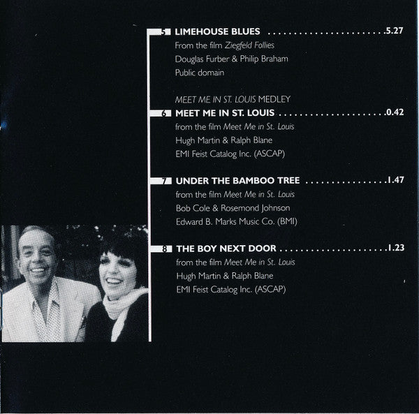 Liza Minnelli "Minnelli On Minnelli: Live At The Palace" (CD)-CDs-UnDigable Digs