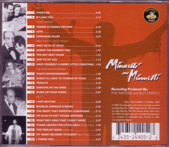 Liza Minnelli "Minnelli On Minnelli: Live At The Palace" (CD)-CDs-UnDigable Digs