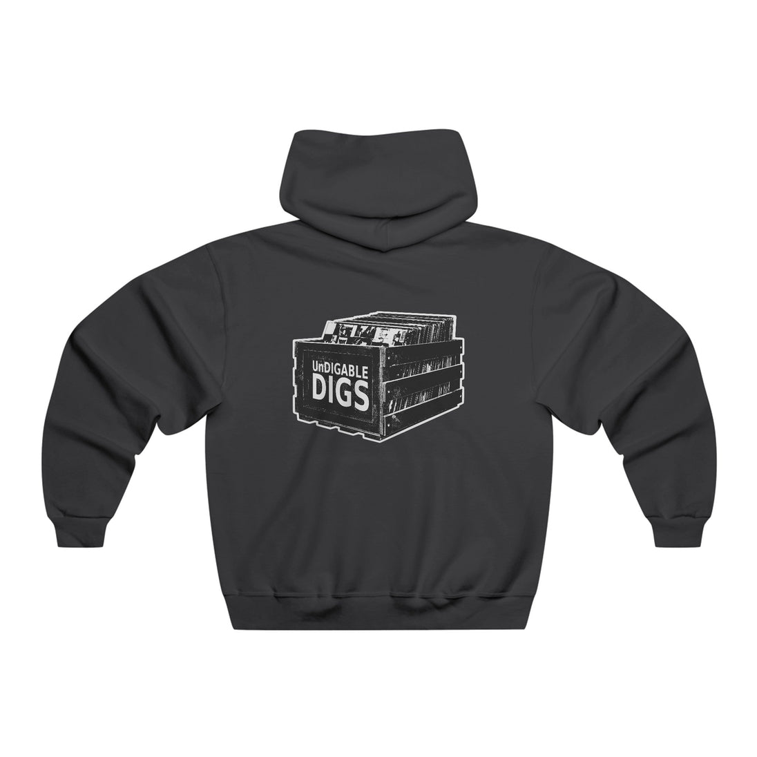 Logo On Back - UnDigable Digs Men's NUBLEND® Hooded Sweatshirt-Hoodie-UnDigable Digs