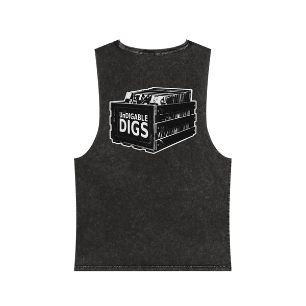 Logo On Back - UnDigable Digs Unisex Stonewash Tank Top-Tank Top-UnDigable Digs