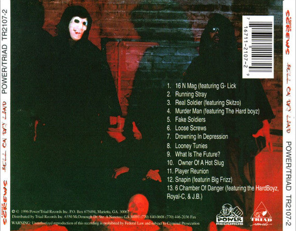 Loose Screws "Hell On Dry Land" (CD)-CDs-UnDigable Digs