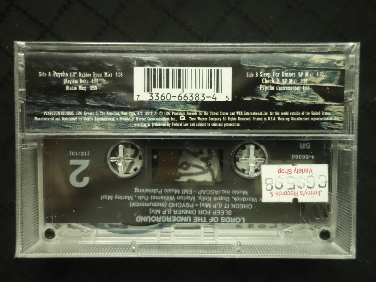 Lords Of The Underground "Psycho" (Maxi-Single)-Cassette Tapes-UnDigable Digs