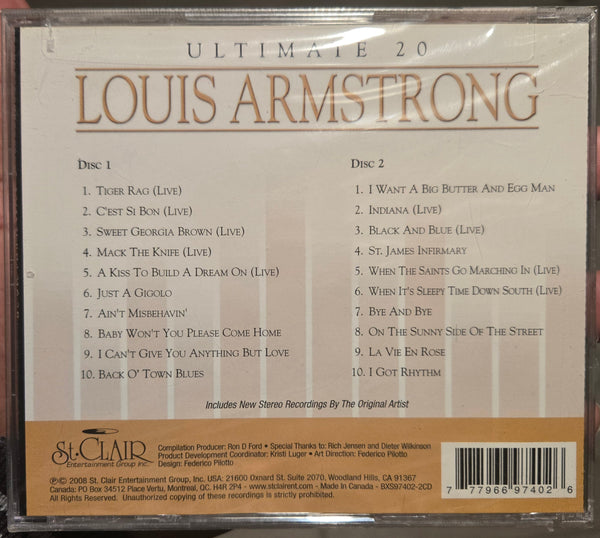 Louis Armstrong "Ultimate 20" (2xCD)-CDs-UnDigable Digs