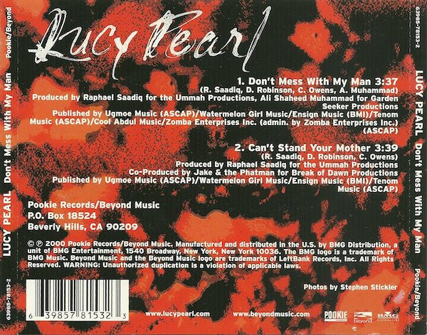 Lucy Pearl "Don't Mess With My Man" (CD Single)-CDs-UnDigable Digs