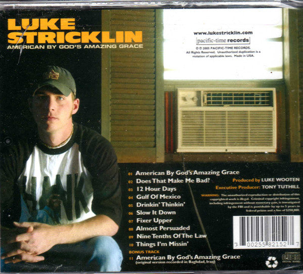 Luke Stricklin "American By God's Amazing Grace" (CD)-CDs-UnDigable Digs