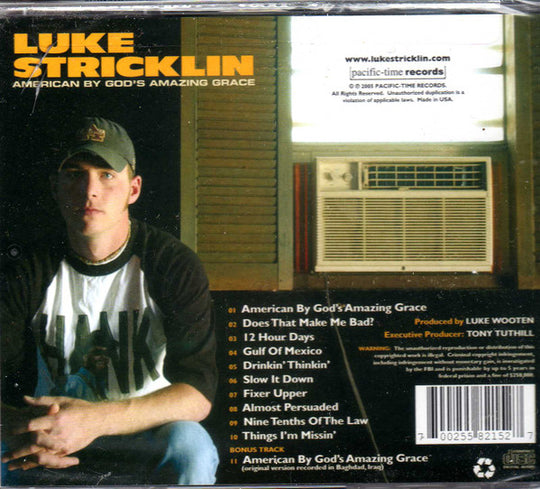 Luke Stricklin "American By God's Amazing Grace" (CD)-CDs-UnDigable Digs