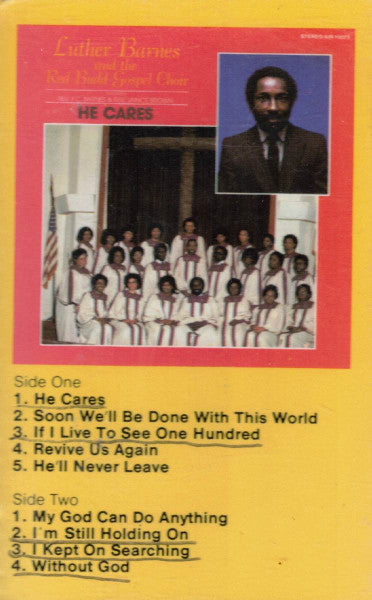 Luther Barnes And The Red Budd Gospel Choir Featuring Rev. F.C. Barnes & Rev. Janice Brown "He Cares" (CD)-CDs-UnDigable Digs