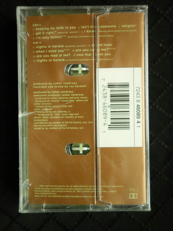 Luther Vandross "I Know"-Cassette Tapes-UnDigable Digs
