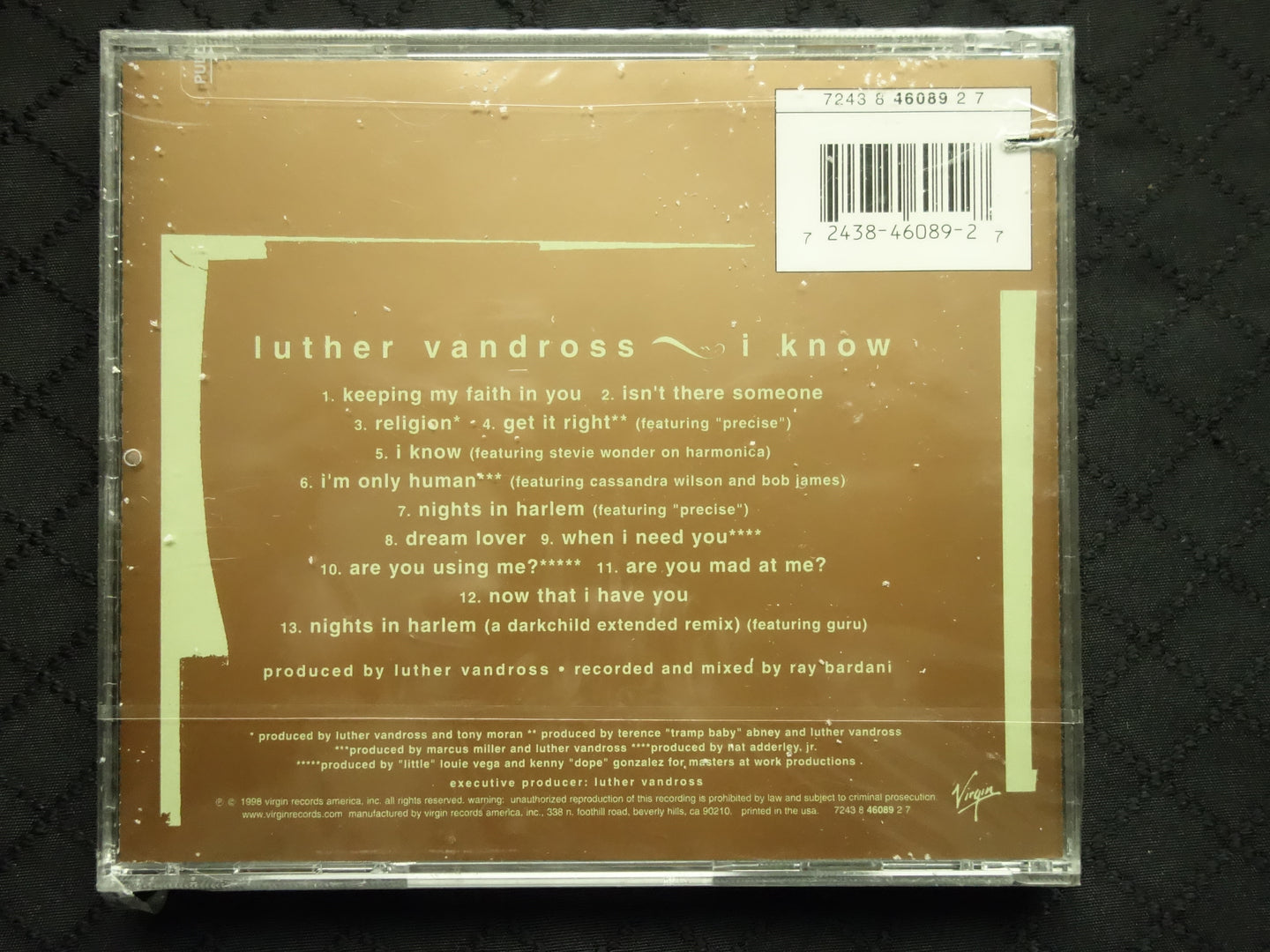 Luther Vandross "I Know" (CD)-CDs-UnDigable Digs