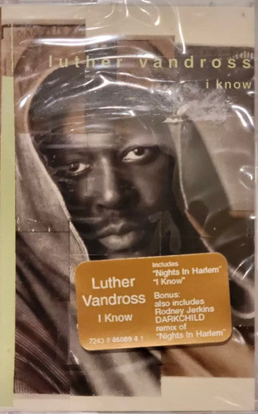 Luther Vandross "I Know"-Cassette Tapes-UnDigable Digs