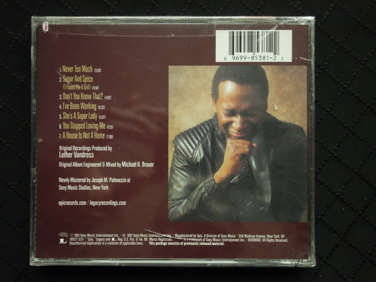 Luther Vandross "Never Too Much" (CD)-CDs-UnDigable Digs