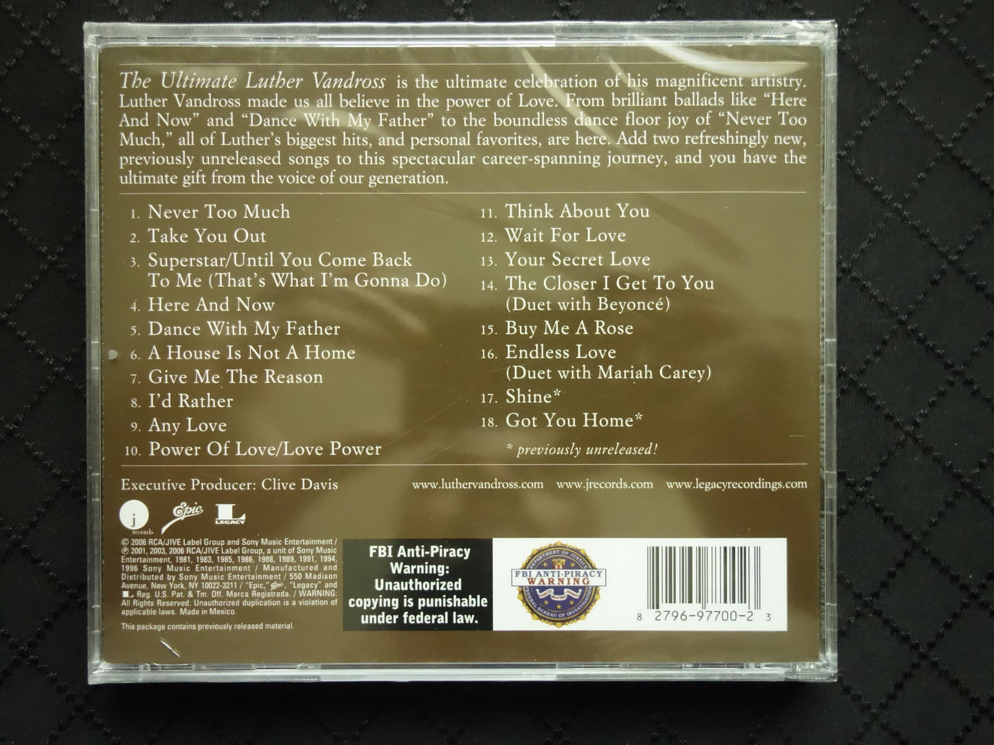 Luther Vandross "The Ultimate Luther Vandross" (CD)-CDs-UnDigable Digs