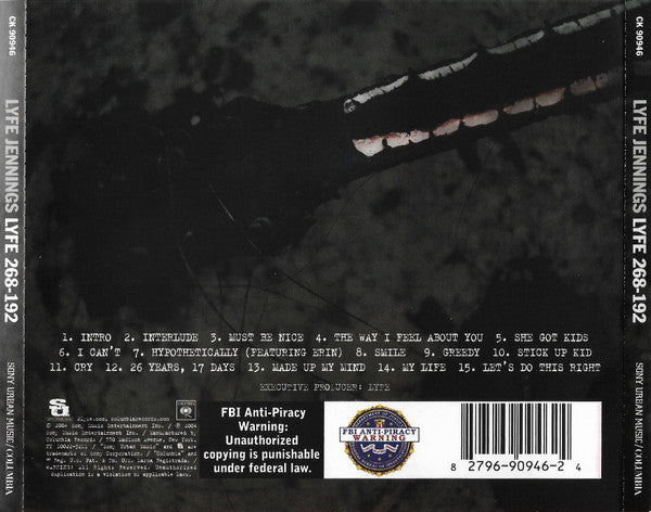 Lyfe Jennings "Lyfe 268-192" (CD)-CDs-UnDigable Digs