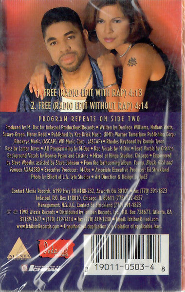 M-Doc Featuring Cristina "Free" (Single)-Cassette Tapes-UnDigable Digs