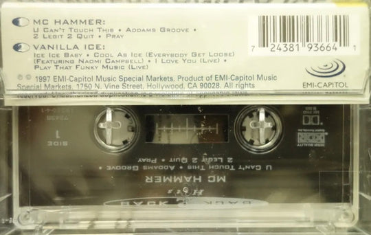 MC Hammer / Vanilla Ice "Back 2 Back Hits"-Cassette Tapes-UnDigable Digs
