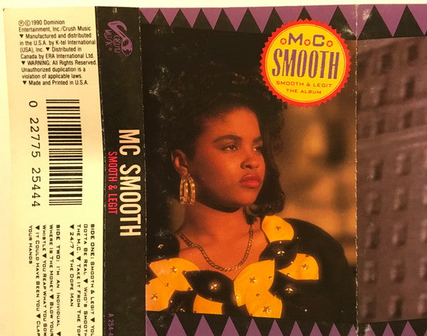MC Smooth "Smooth & Legit"-Cassette Tapes-UnDigable Digs