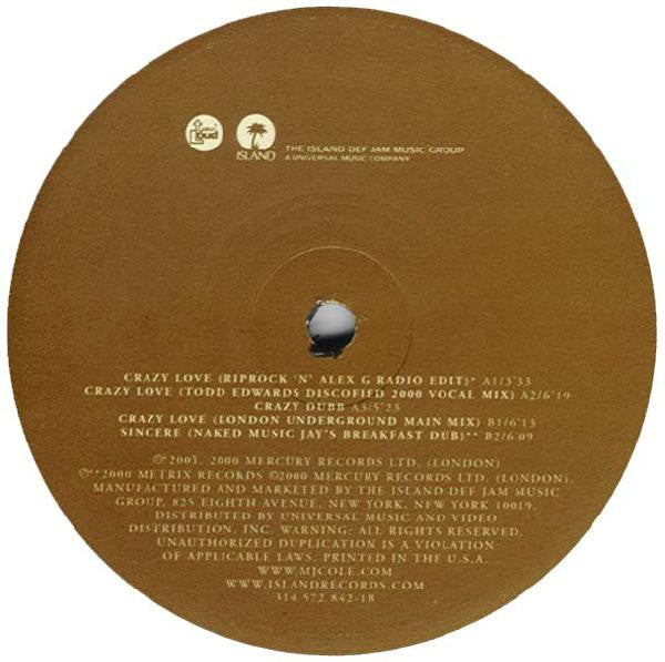 MJ Cole "Crazy Love" (12" Single)-Vinyl Records-UnDigable Digs