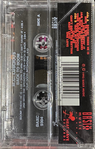 M.C. Luscious "Back To The Boom"-Cassette Tapes-UnDigable Digs