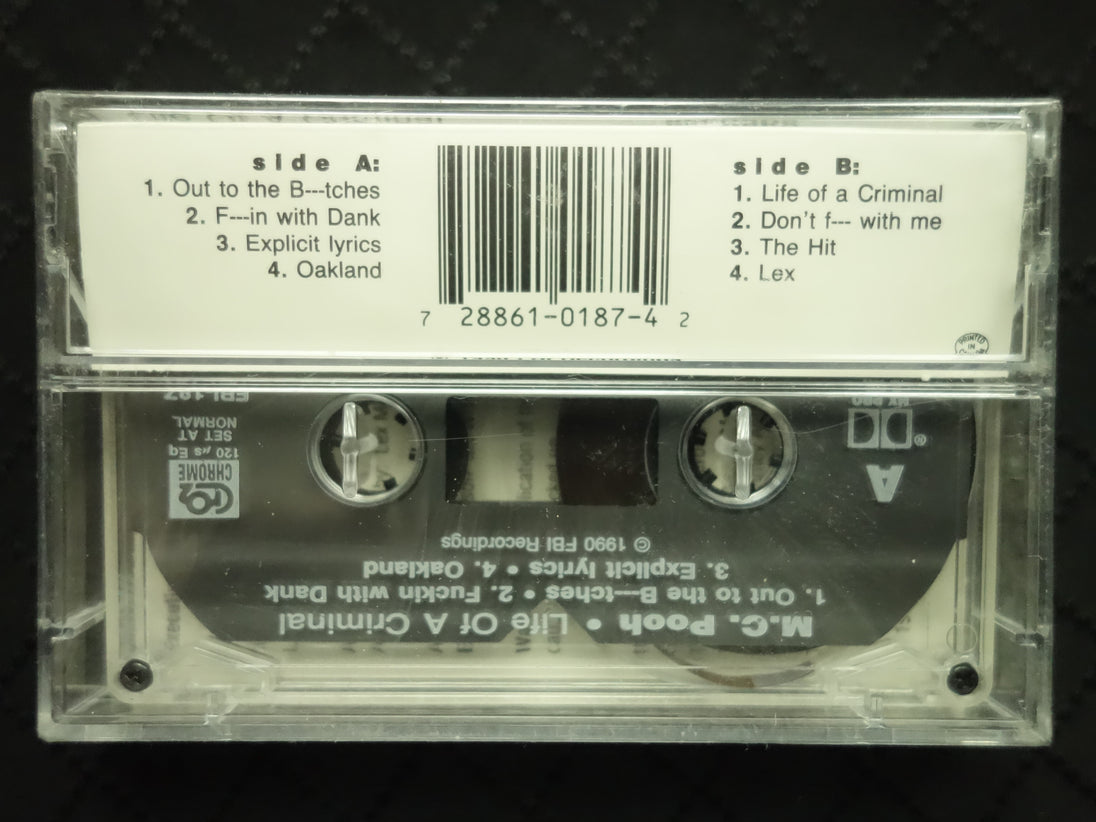 M.C. Pooh "Life Of A Criminal"-Cassette Tapes-UnDigable Digs