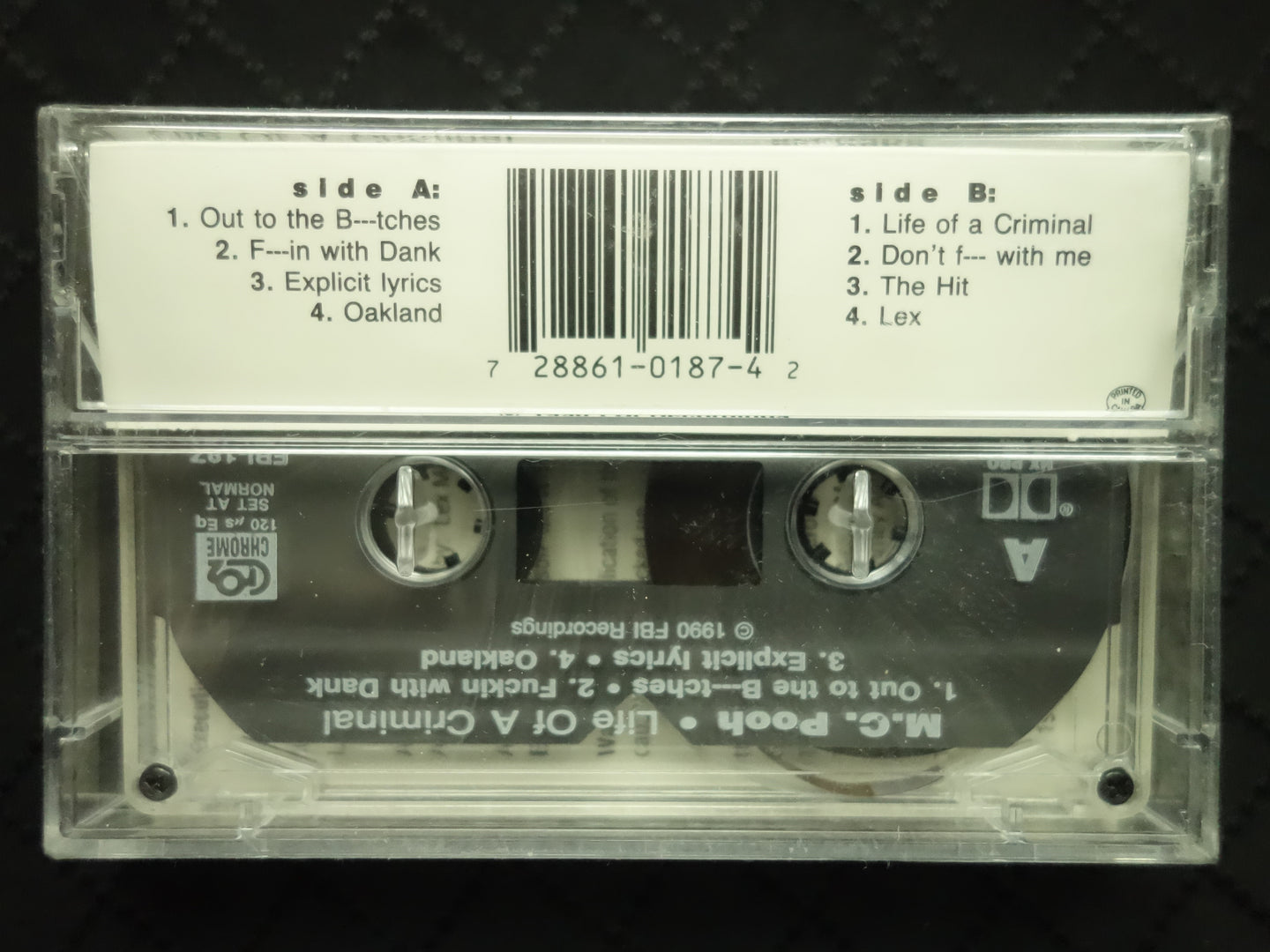 M.C. Pooh "Life Of A Criminal"-Cassette Tapes-UnDigable Digs
