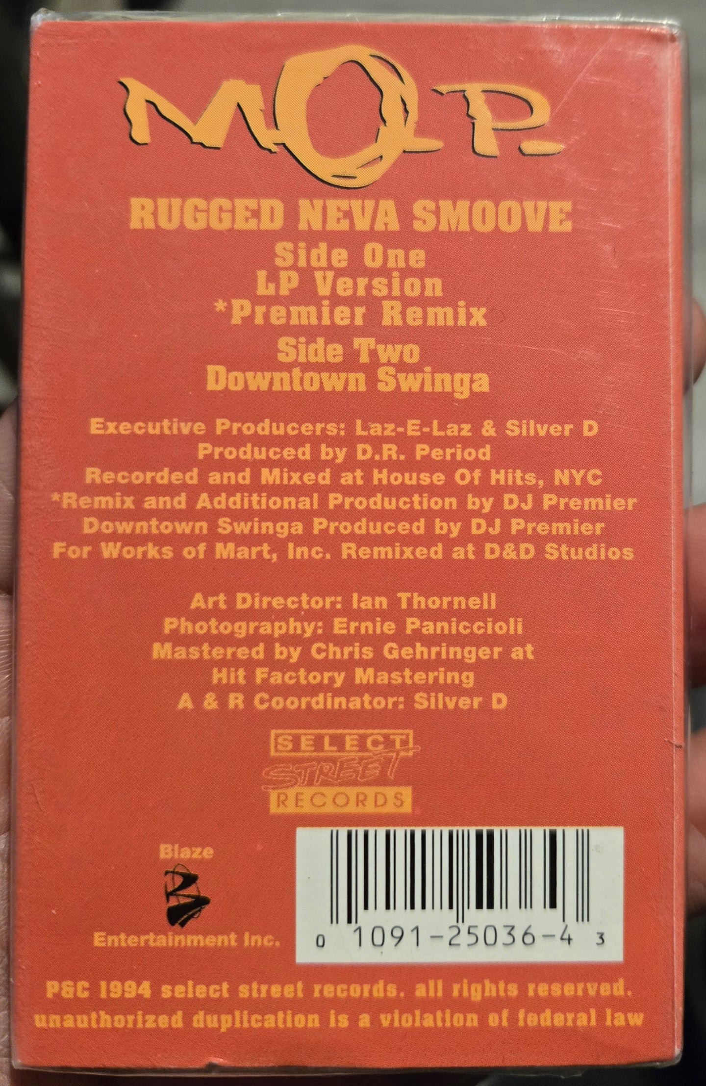 M.O.P. "Rugged Neva Smoove" (Single)-Cassette Tapes-UnDigable Digs