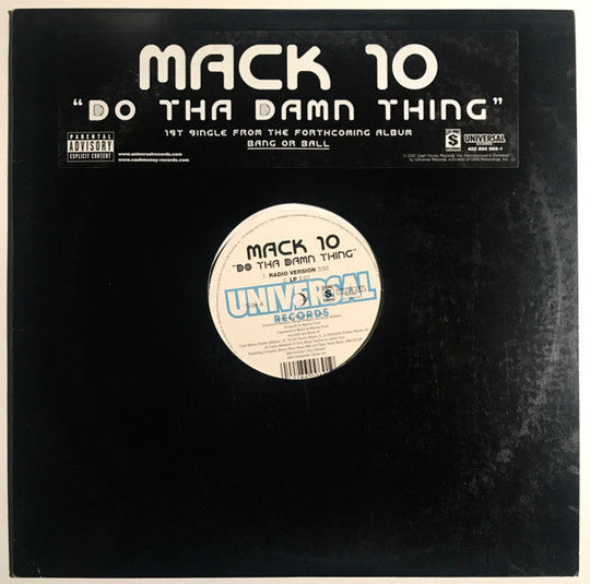 Mack 10 "Do Tha Damn Thing" (12" Single)-Vinyl Records-UnDigable Digs