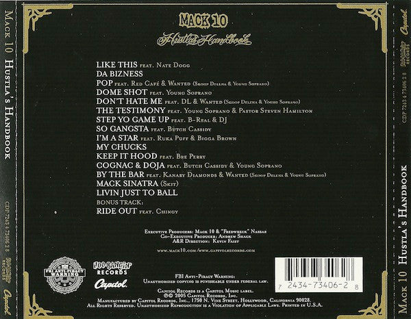 G-RAP / Mack 10 ‎– Hustla's Handbook Mack 10 :: Hustla's Handbook – RapReviews