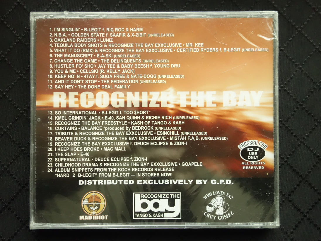 Mad Idiot Mixx Presents: Recognize The Bay (Volume 1) Starring DJ T-Ski In The Mixx (100% Yay Area Hip-Hop Mixx CD) (CD)-CDs-UnDigable Digs