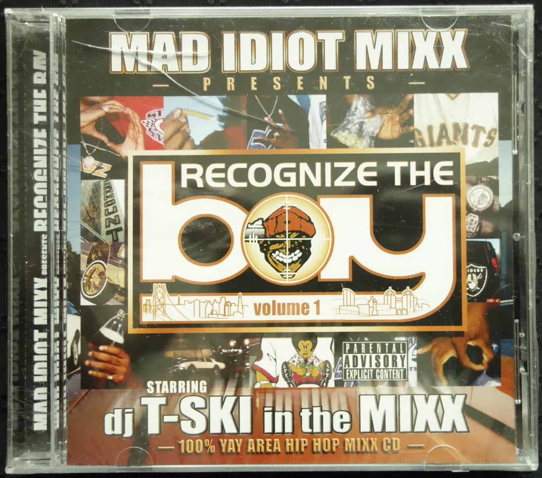 Mad Idiot Mixx Presents: Recognize The Bay (Volume 1) Starring DJ T-Ski In The Mixx (100% Yay Area Hip-Hop Mixx CD) (CD)-CDs-UnDigable Digs