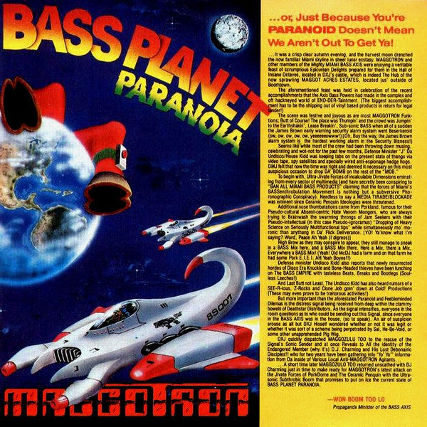 Maggotron "Bass Planet Paranoia"-Cassette Tapes-UnDigable Digs
