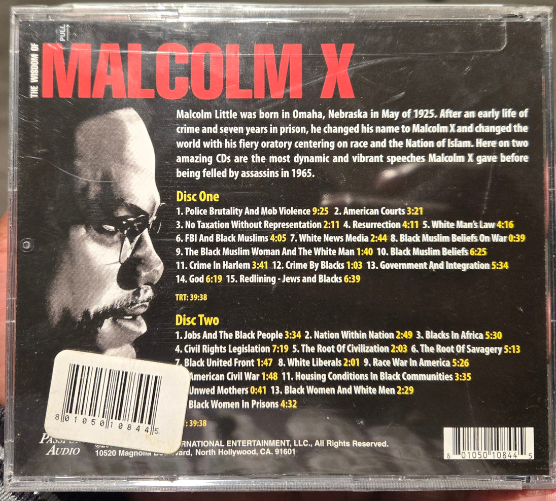 Malcolm X "The Wisdom Of" (2xCD)-CDs-UnDigable Digs